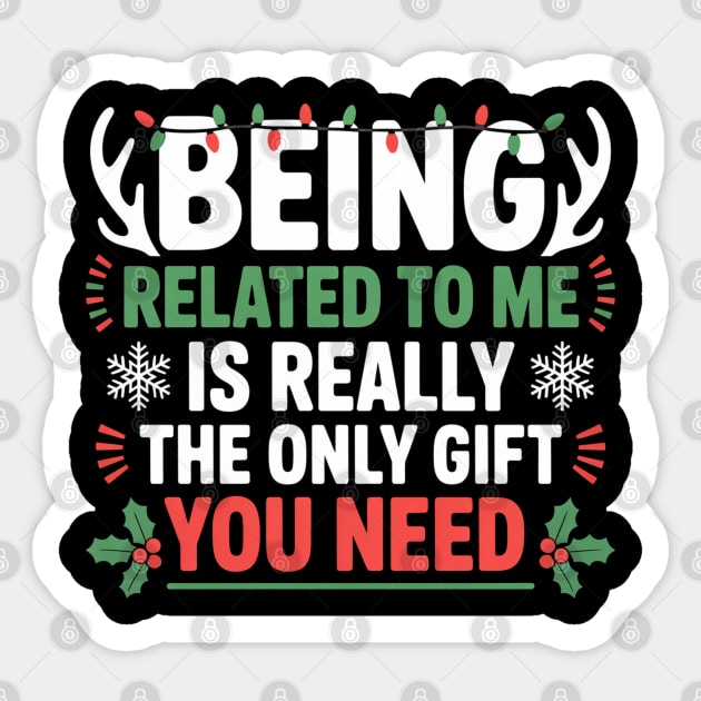 christmas-humor Sticker by Creatifly Graphic Tees